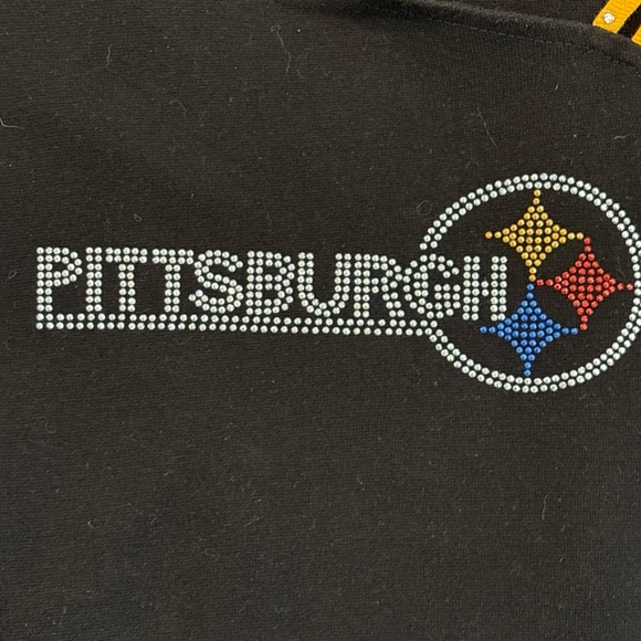 Marvel Fashions Women's Pittsburgh Steelers Bling Bedazzled 3/4 Sleeve Shirt XXL - Picture 8 of 12